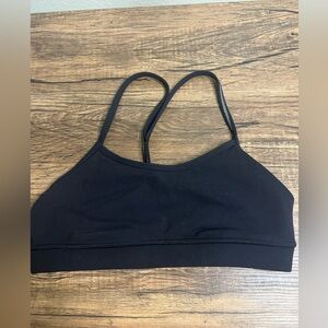 Lululemon Power Y Sports Bra Black Size 6 – Thin Straps – No Pads